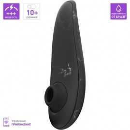 Бесконтактный клиторальный стимулятор WOMANIZER CLASSIC 2 MARILYN MONROE мраморно-черный + Подарок