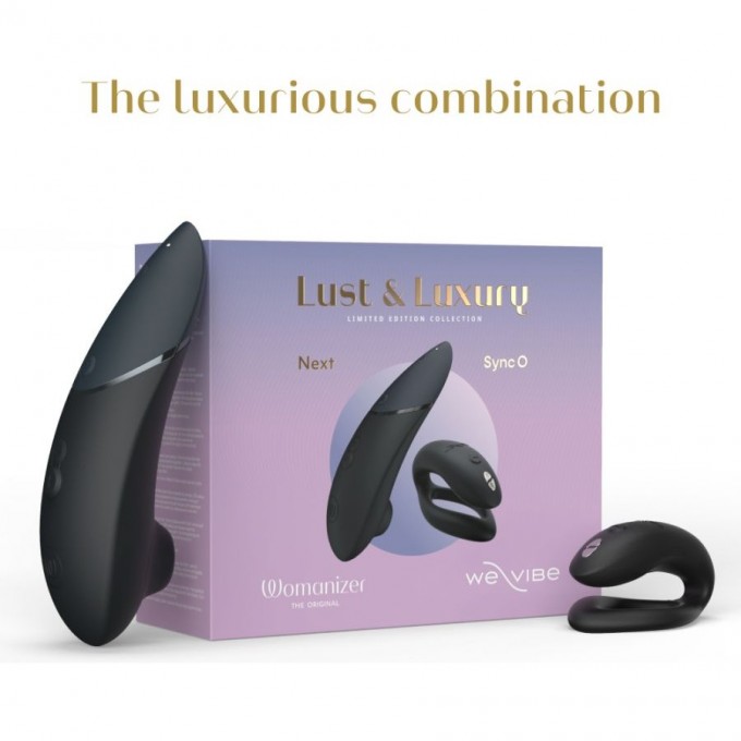 Набор WOMANIZER LUST AND LUXURY WOMANIZER NEXT AND WE-VIBE SYNC O LIMITED EDITION 2025 + Подарок WZXY1SG9